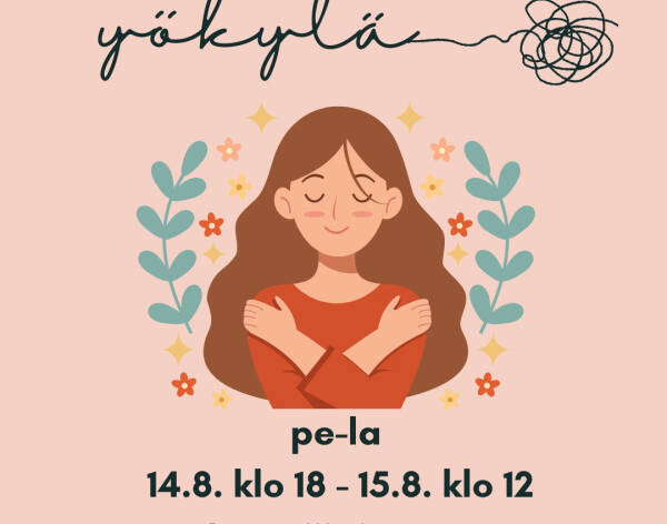 Kuvassa päivämäärät ja piirretty nainen