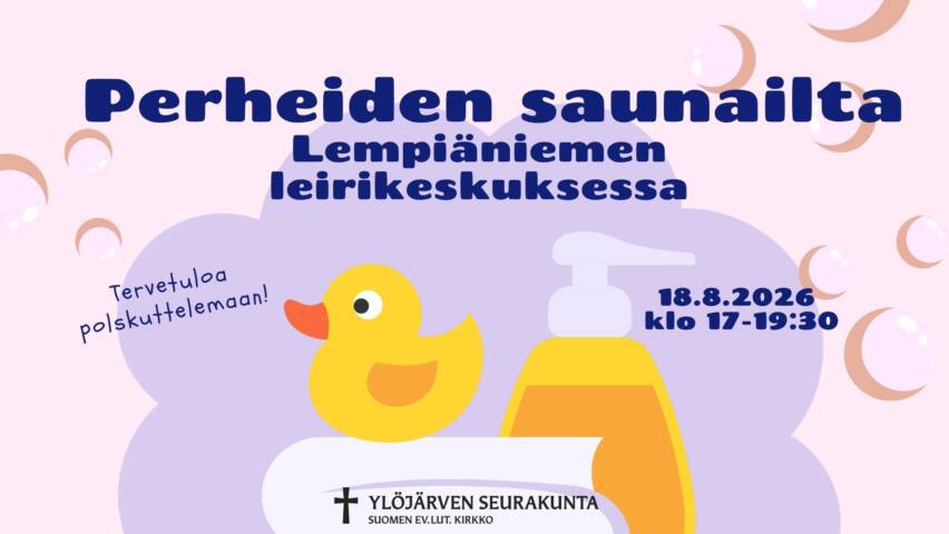 sauna 18.8. perheille
