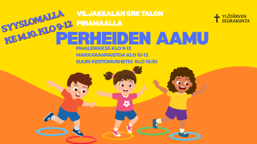 tapahtuman ajankohta keltaisella pohjalla
